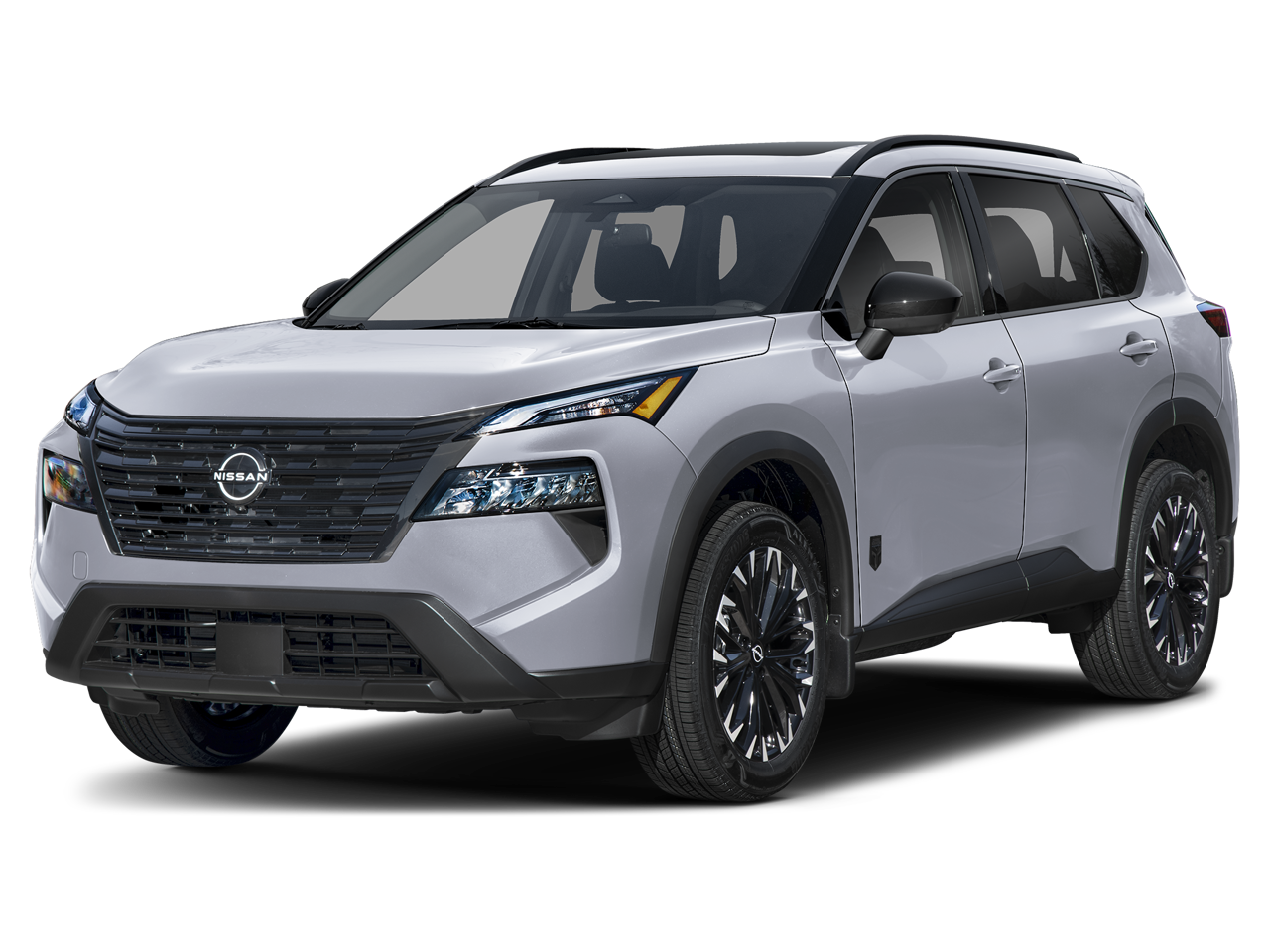 2026 Nissan Rogue Dark Armor in Boulder Gray Pearl — front three-quarter view