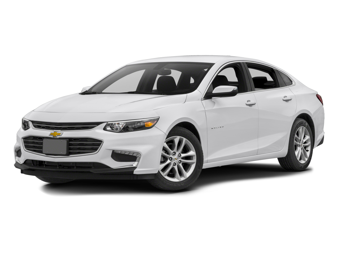 2016 Chevrolet Malibu LT in Mosaic Black Metallic — front three-quarter view