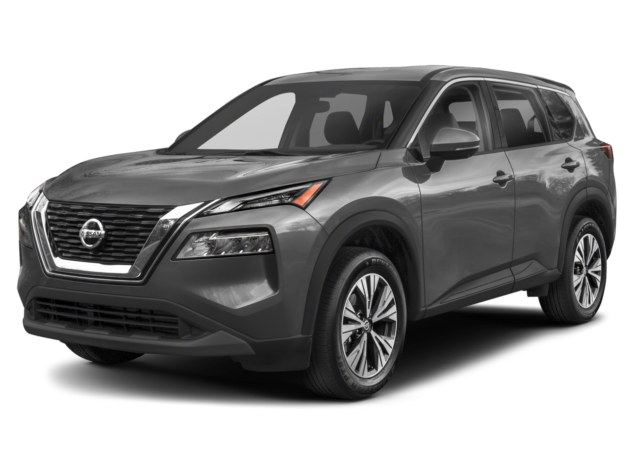 2023 Nissan Rogue SV in Super Black — front three-quarter view