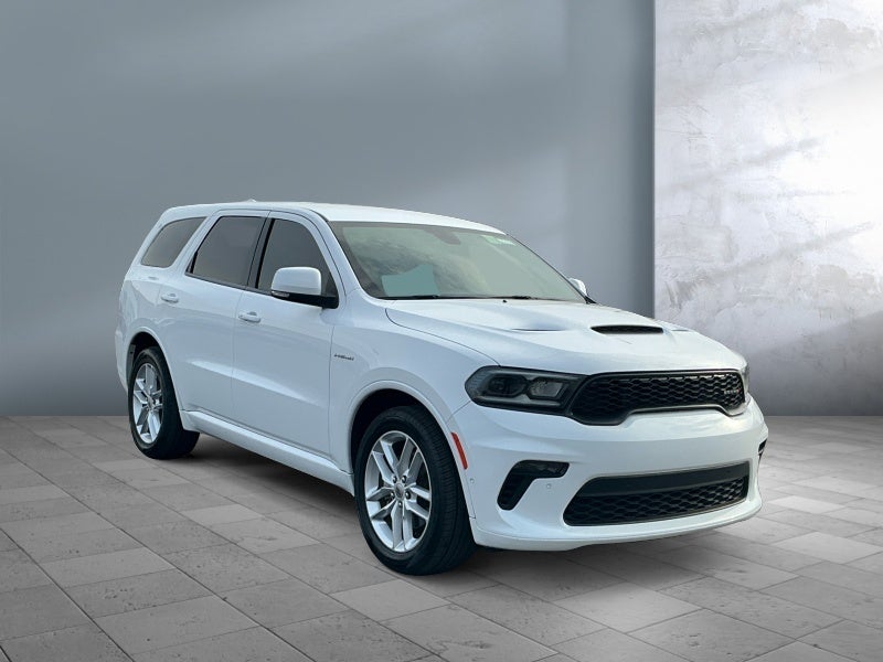2022 Dodge Durango R/T in White Knuckle Clearcoat — front three-quarter view
