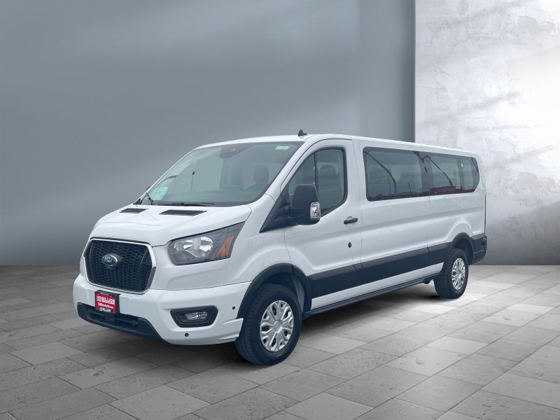 2024 Ford Transit Passenger Wagon XLT in Oxford White — front three-quarter view