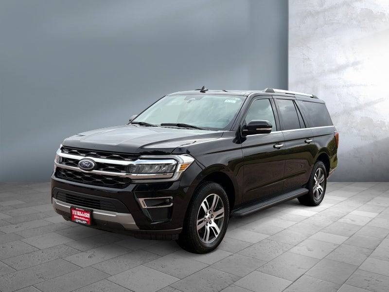 2024 Ford Expedition Max Limited in Agate Black Metallic — front three-quarter view