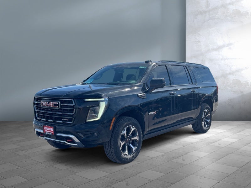 2025 GMC Yukon XL AT4 in Onyx Black — front three-quarter view