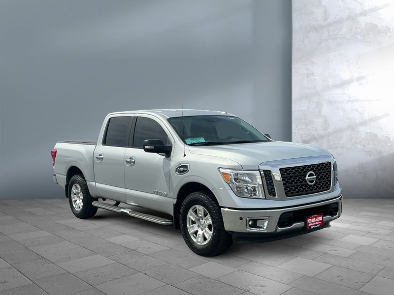 2017 Nissan Titan SV in Brilliant Silver — front three-quarter view