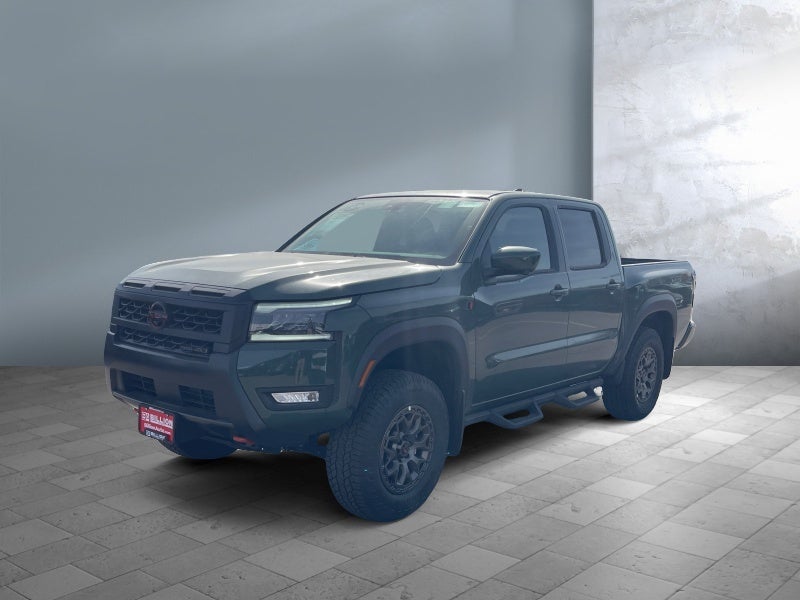 2026 Nissan Frontier Crew Cab PRO-4X R by Roush in Tactical Green Metallic — front three-quarter view