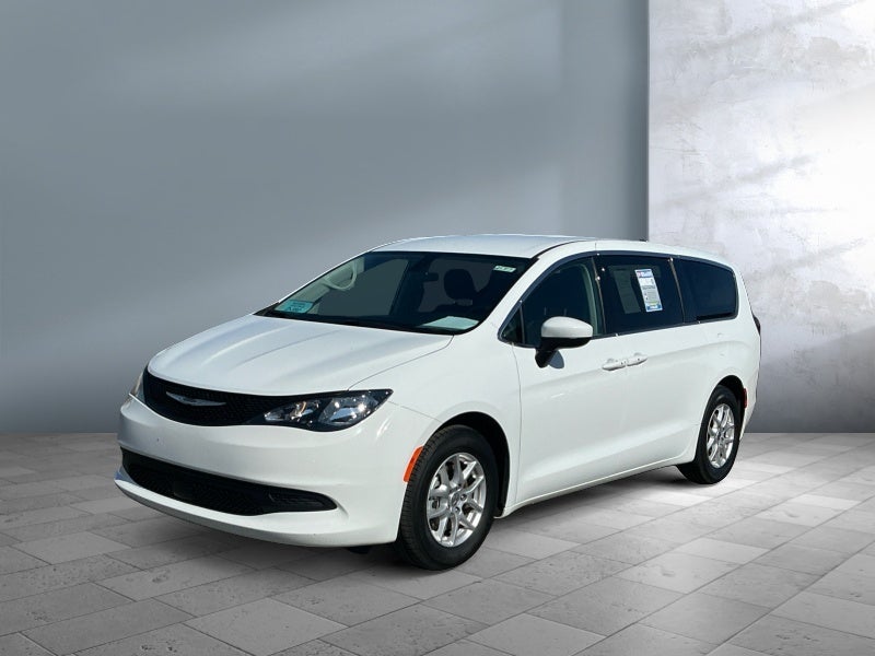 2022 Chrysler Voyager LX in Bright White Clearcoat — front three-quarter view