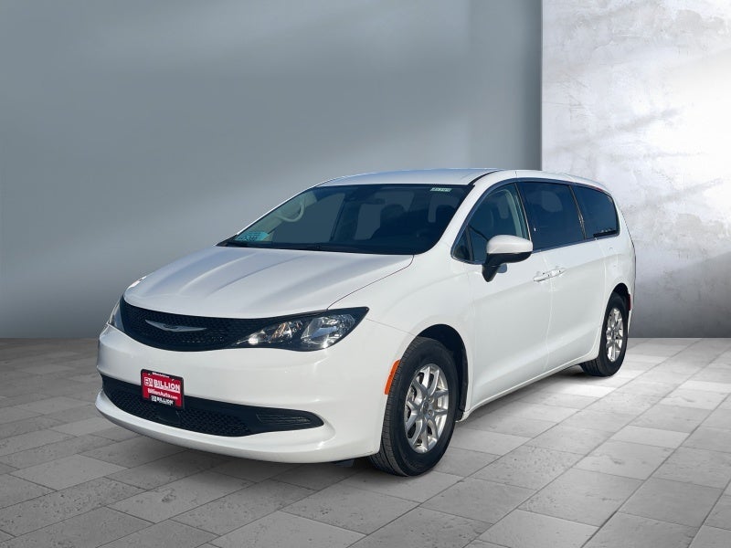 2023 Chrysler Voyager LX in Bright White Clearcoat — front three-quarter view
