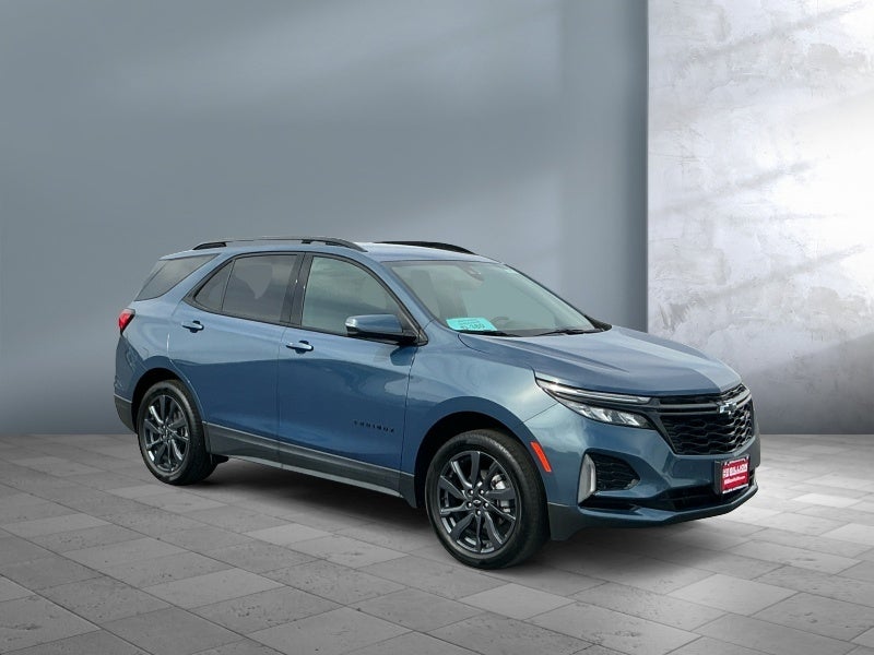 2024 Chevrolet Equinox RS in Lakeshore Blue Metallic — front three-quarter view