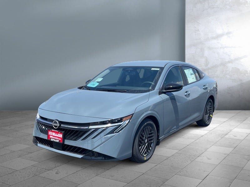 2026 Nissan Sentra SV in Atlantic Gray Metallic — front three-quarter view