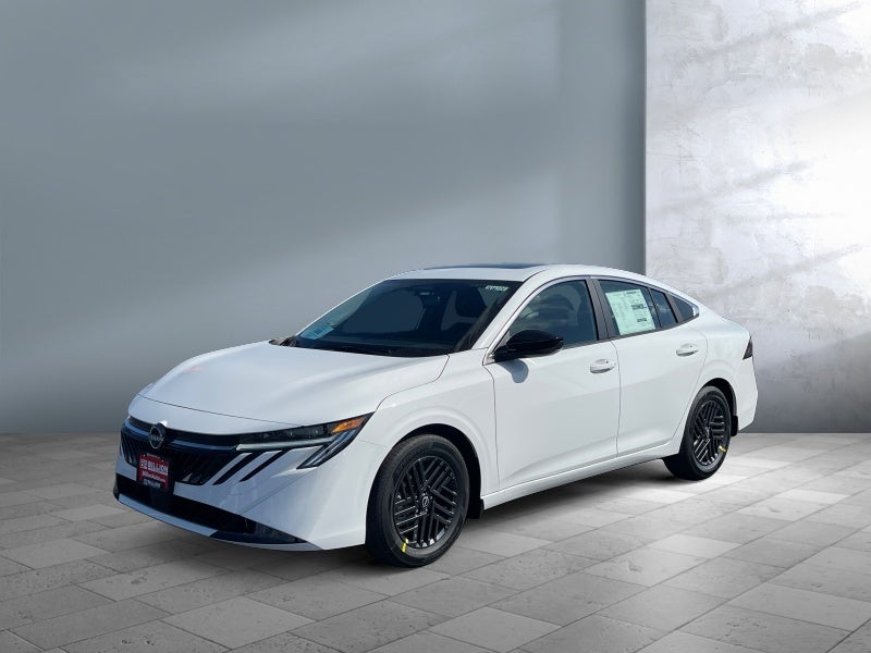 2026 Nissan Sentra SV in Fresh Powder — front three-quarter view