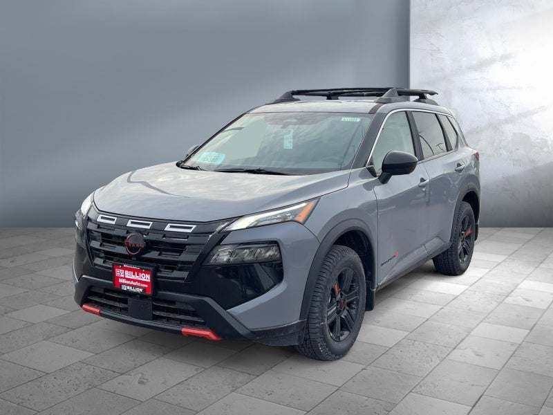 2026 Nissan Rogue Rock Creek in Boulder Gray Pearl — front three-quarter view