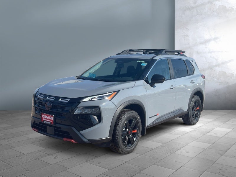2026 Nissan Rogue Rock Creek in Boulder Gray Pearl — front three-quarter view