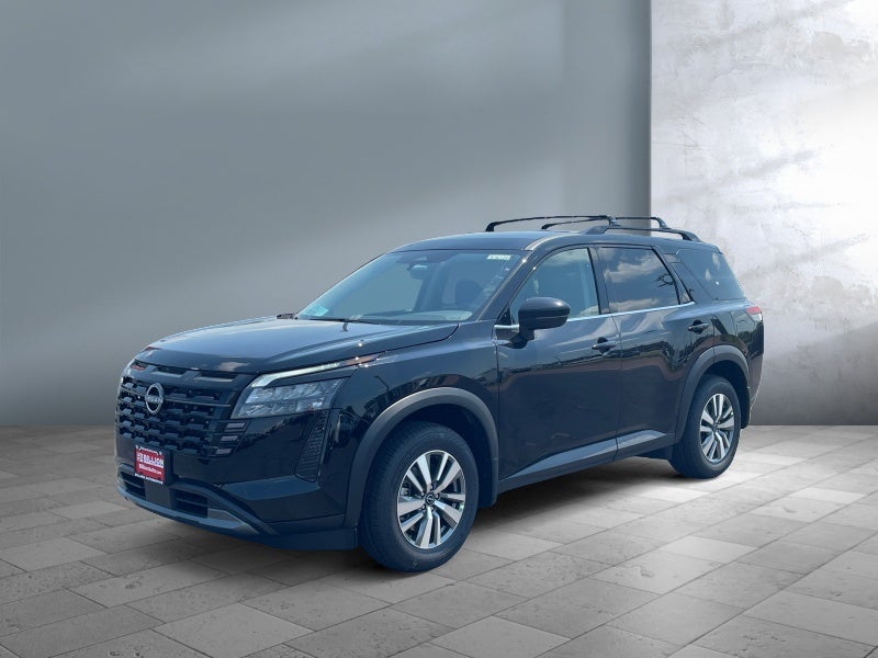 2026 Nissan Pathfinder SL in Super Black — front three-quarter view