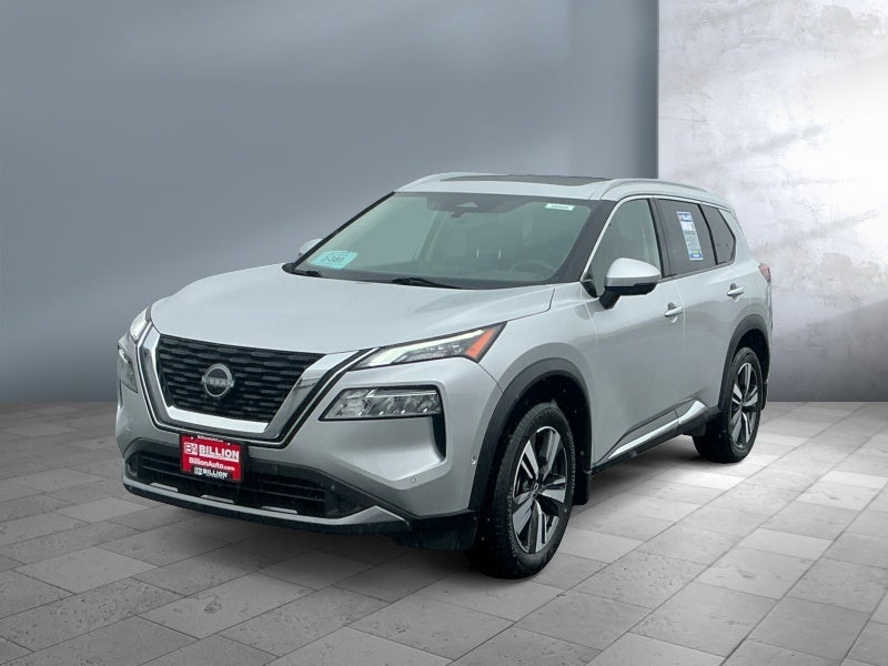 2023 Nissan Rogue SL in Brilliant Silver Metallic — front three-quarter view